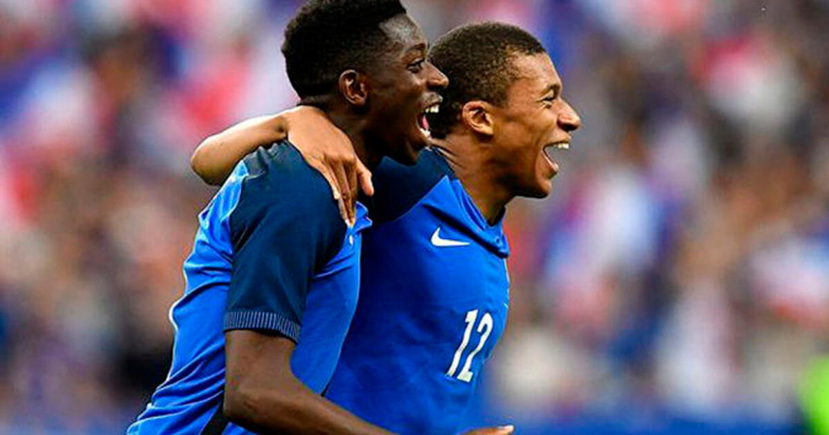 Kylian Mbappé y su emotiva bienvenida a Dembélé al PSG: 