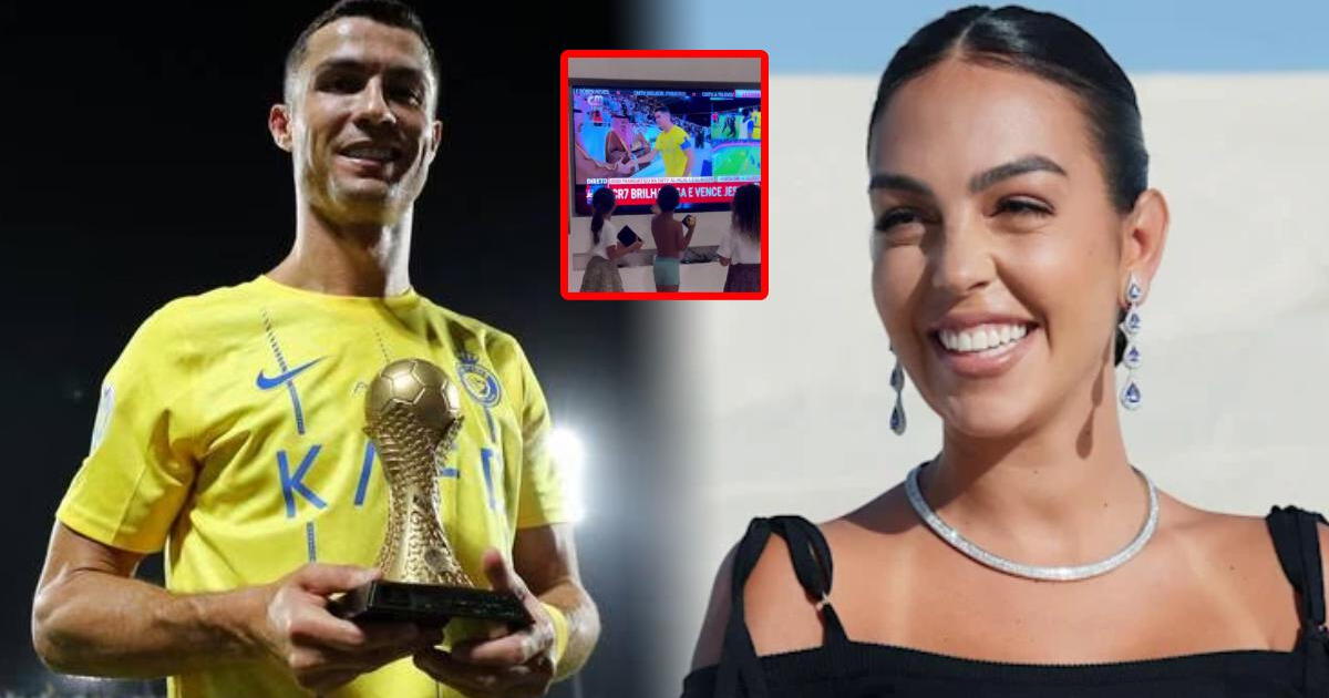 Cristiano Ronaldo se coronó campeón y Georgina junto a sus hijos le envían tierno mensaje
