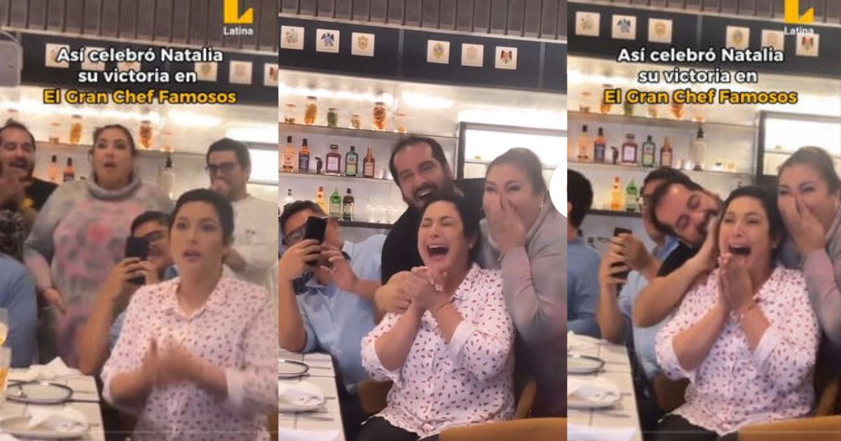 Natalia Salas y su conmovedora reacción tras enterarse que ganó 'El gran chef famosos'