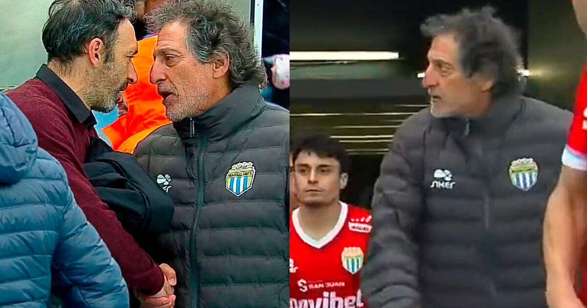 Mario Salas and Juan Manuel Azconzábal had a tense moment in Chilean soccer.