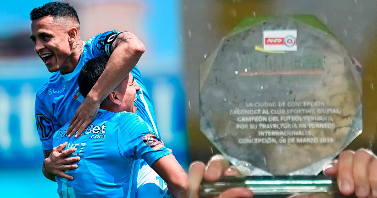 ¡Qué tal error! Campeón de fútbol chileno recibe placa con nombre de Sporting Cristal