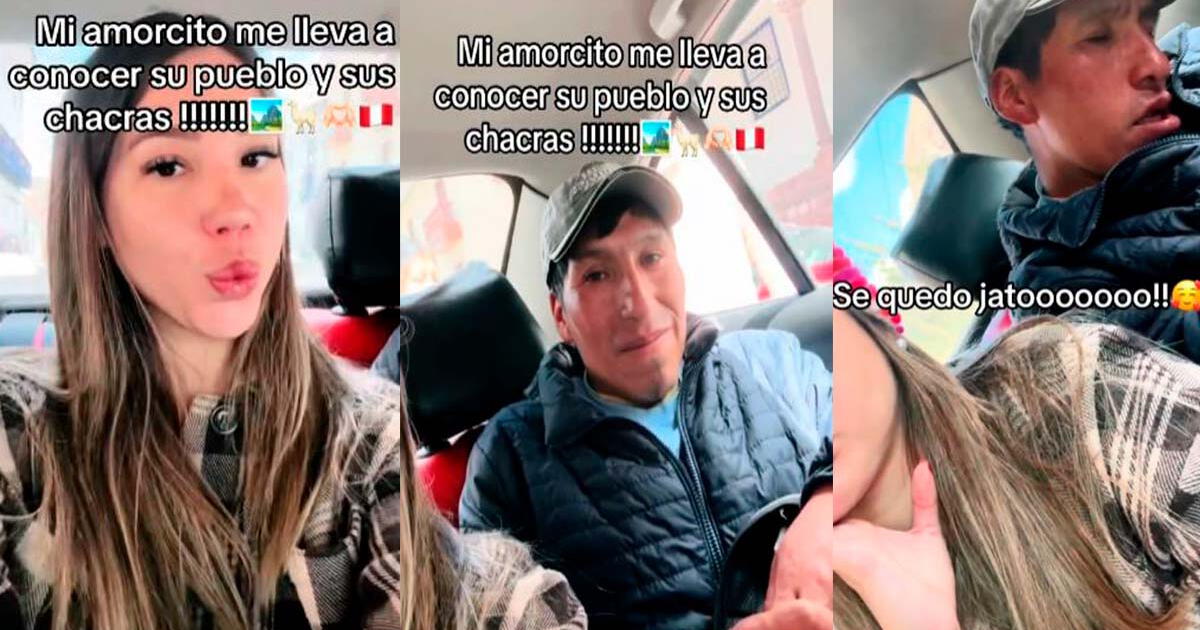 Extranjera presume a su novio peruano en TikTok y conoce su pueblo: 
