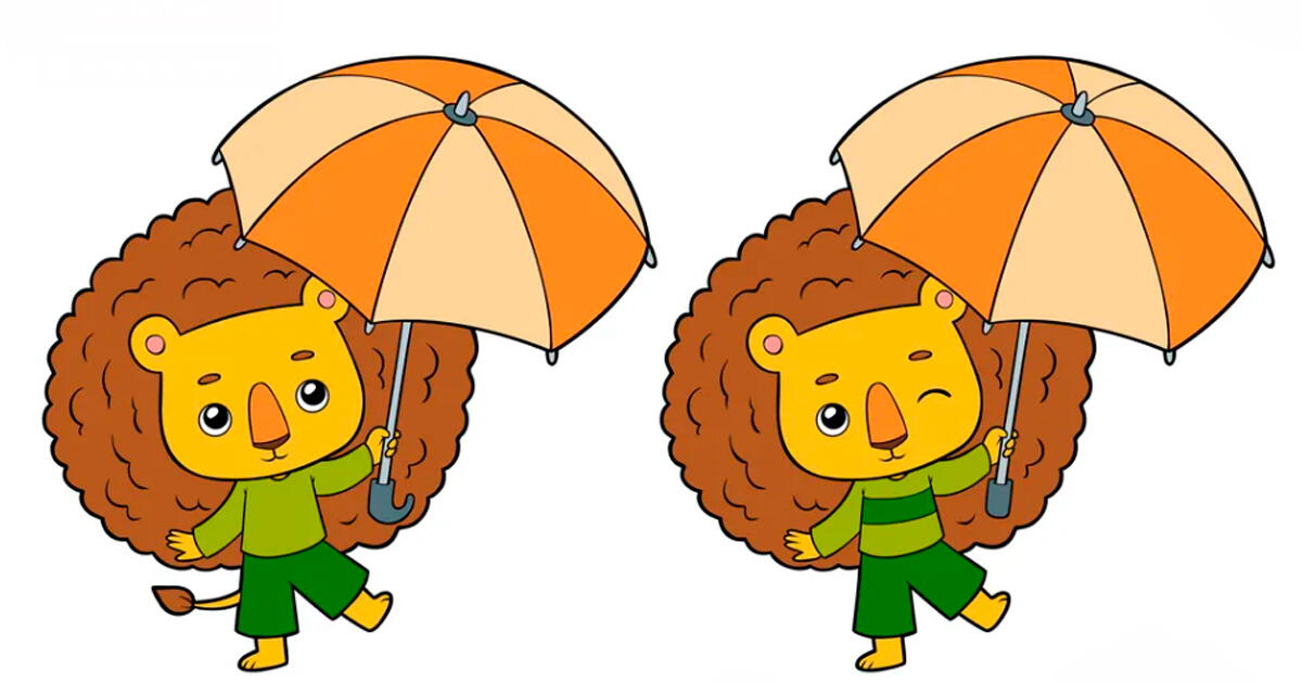 You must be a true expert if you find the 5 differences between the lions.