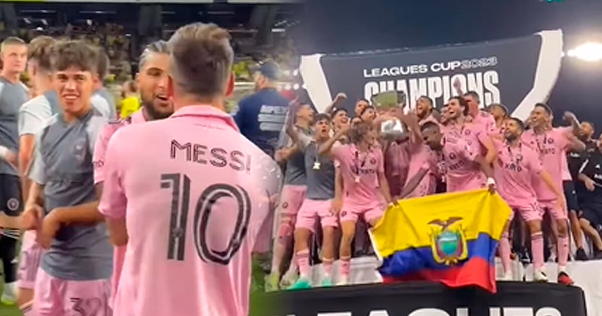 El emotivo gesto de Messi con excapitán del Inter de Miami tras llevarse la Leagues Cup