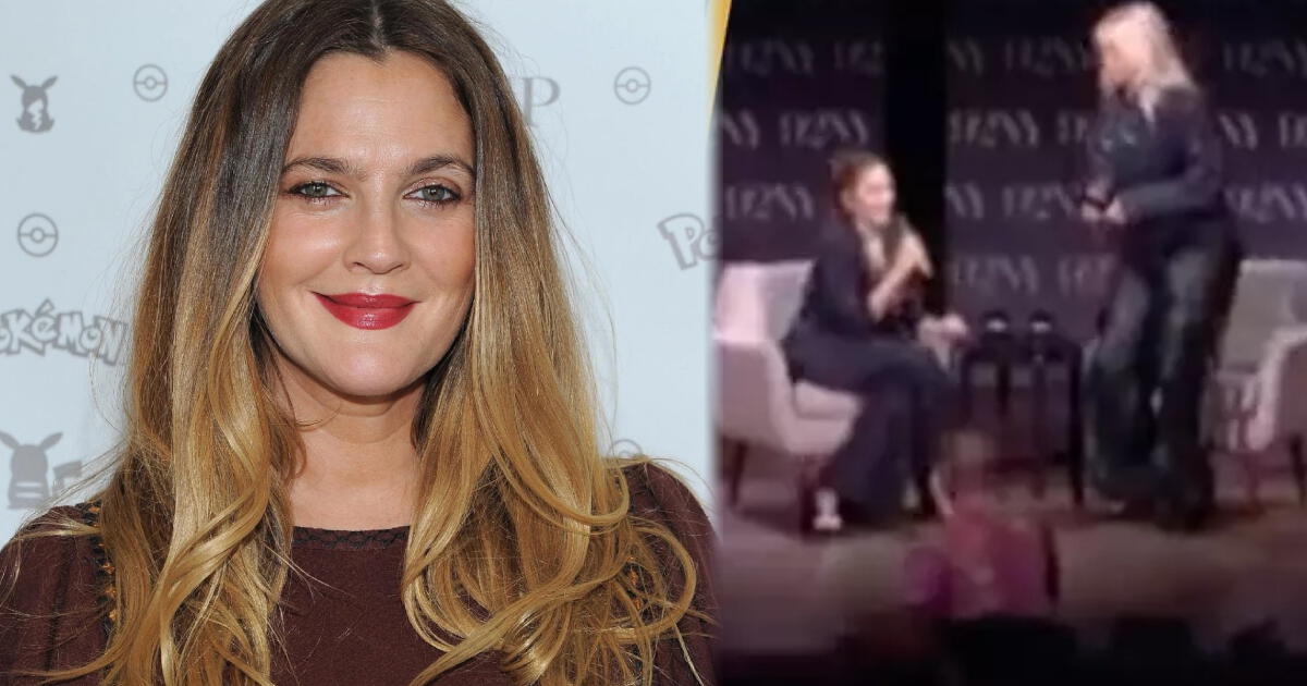 Drew Barrymore ran off the stage when a stalker tried to approach her.
