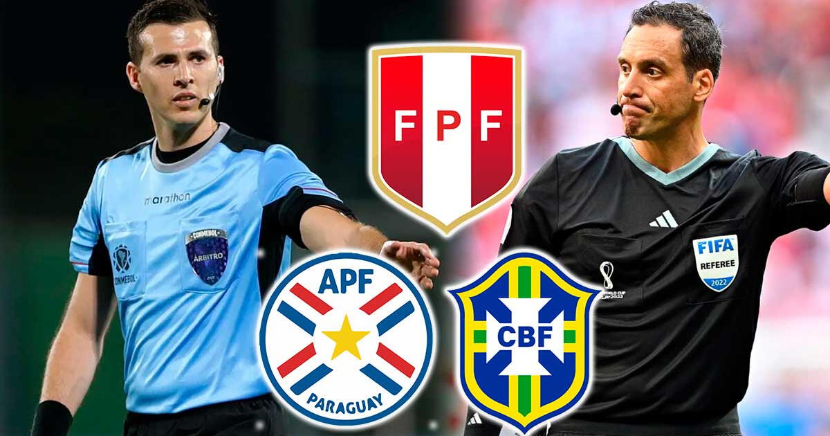 Selección peruana: árbitros confirmados para los duelos ante Paraguay y Brasil por Eliminatorias