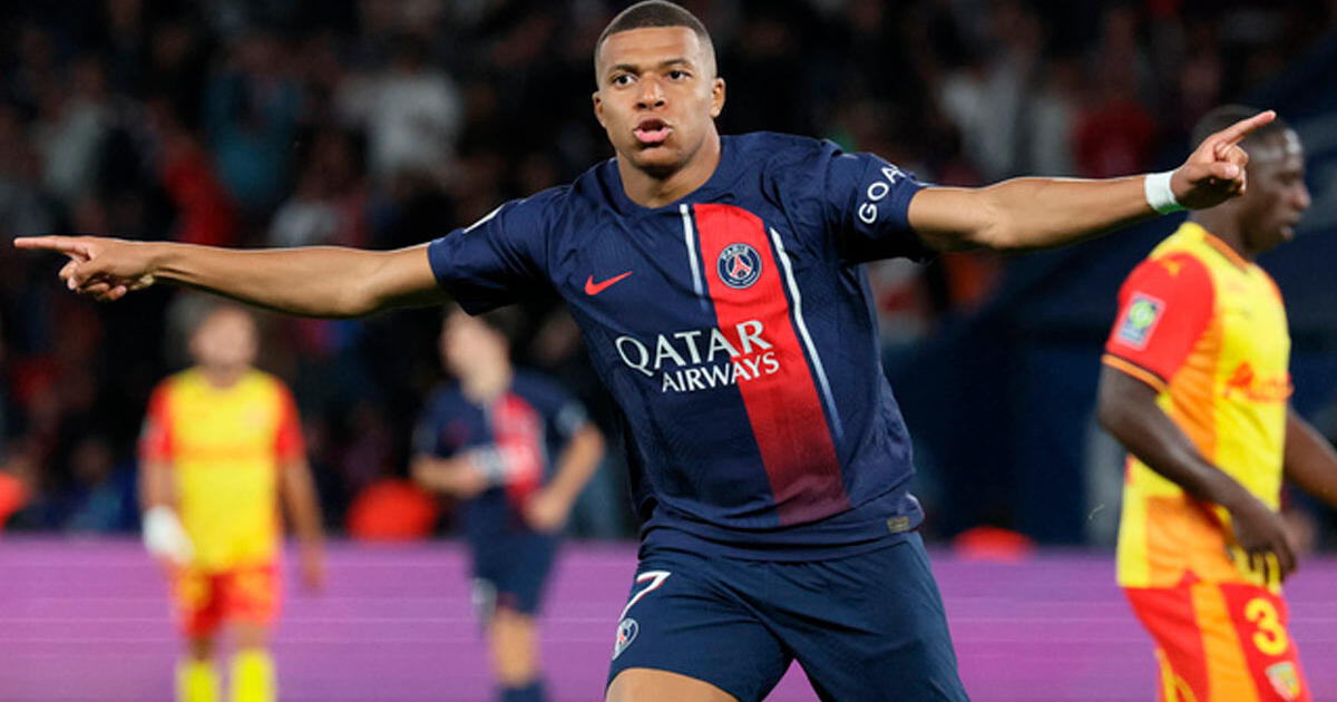 Con doblete de Kylian Mbappé, PSG ganó 3-1 al Lens por la Ligue 1