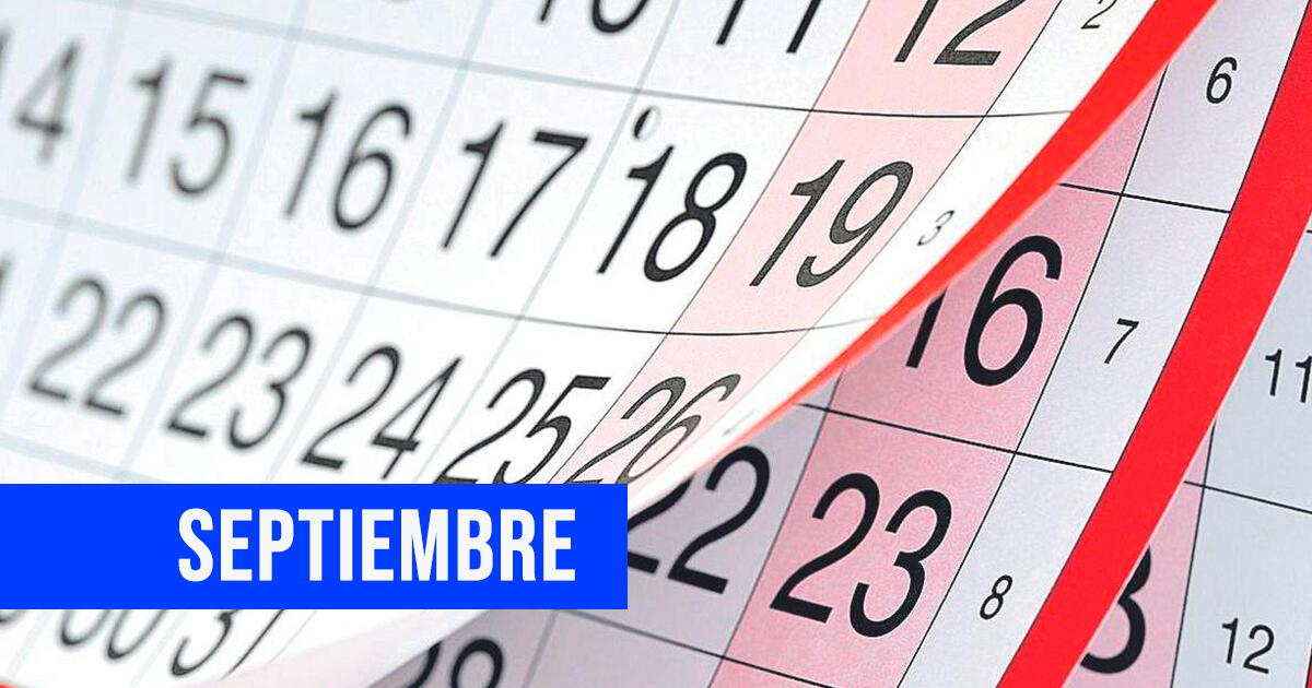 ¿Hay feriados en septiembre de 2023? Esto dice El Peruano