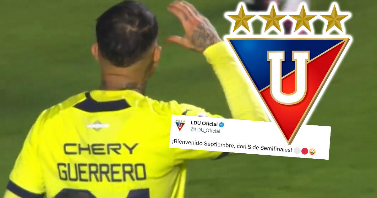 LDU copied Paolo Guerrero's style and mocked Sao Paulo with a controversial message.