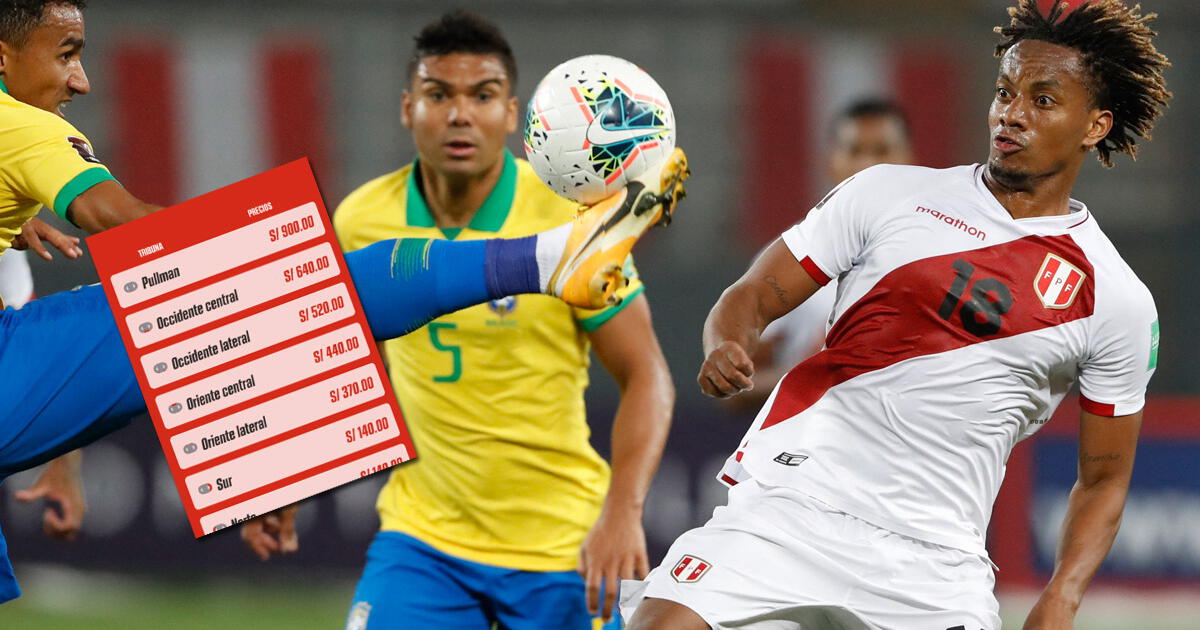 Entradas Perú vs. Brasil 2023: ¿Cuánto cuestan y dónde comprar para las Eliminatorias 2026?