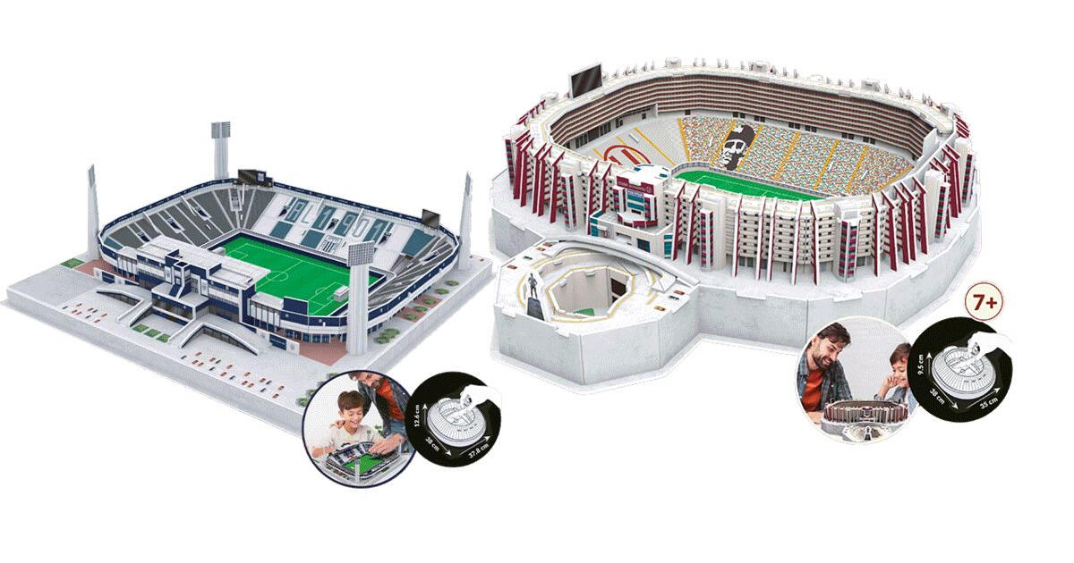 Colecciona los estadios armables en 3D de Alianza Lima y Universitario