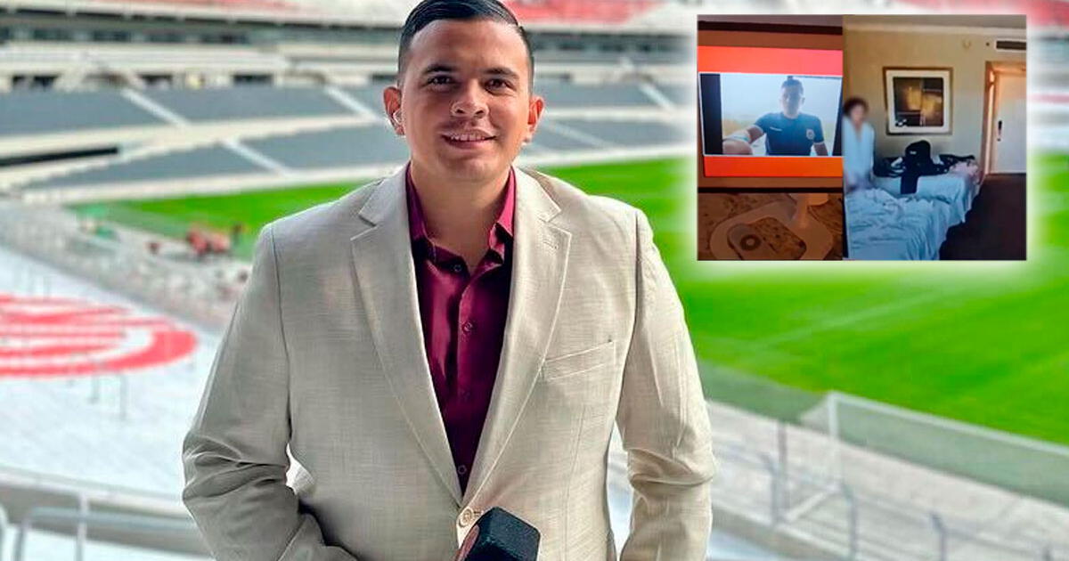 Periodista ecuatoriano muestra por error a una mujer en su hotel durante transmisión en vivo