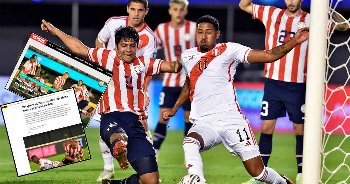 Así reaccionó la prensa paraguaya al ácido empate ante la selección peruana 