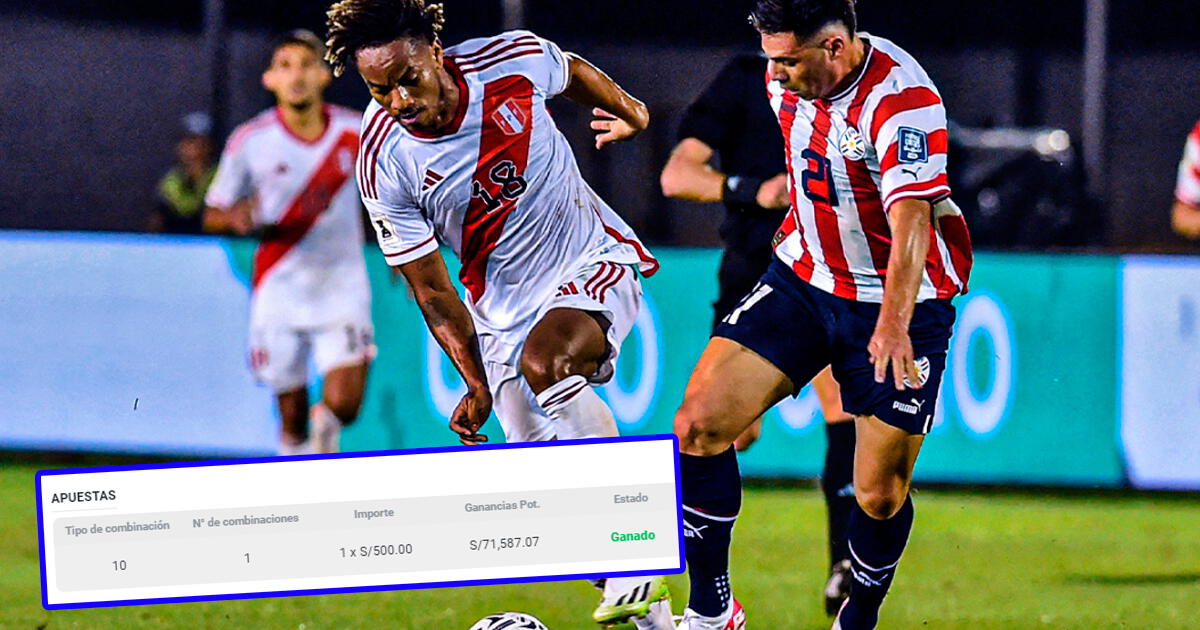 Peruano se vuelve 'millonario' tras apostar por empate entre Perú y Paraguay: 