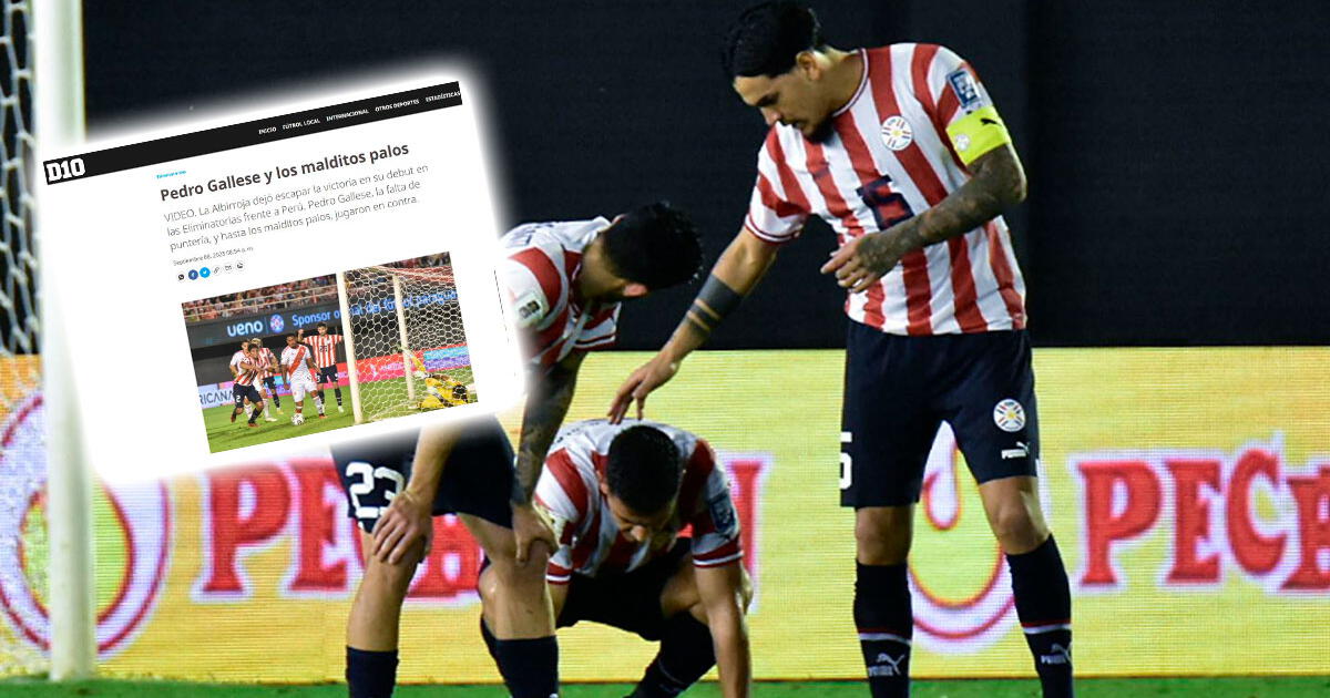 Las impactantes portadas en Paraguay tras empate con Perú: 