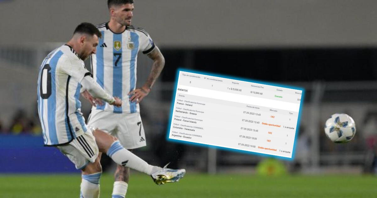 Messi's golden left foot won him a juicy bet at the start of the Eliminatories.