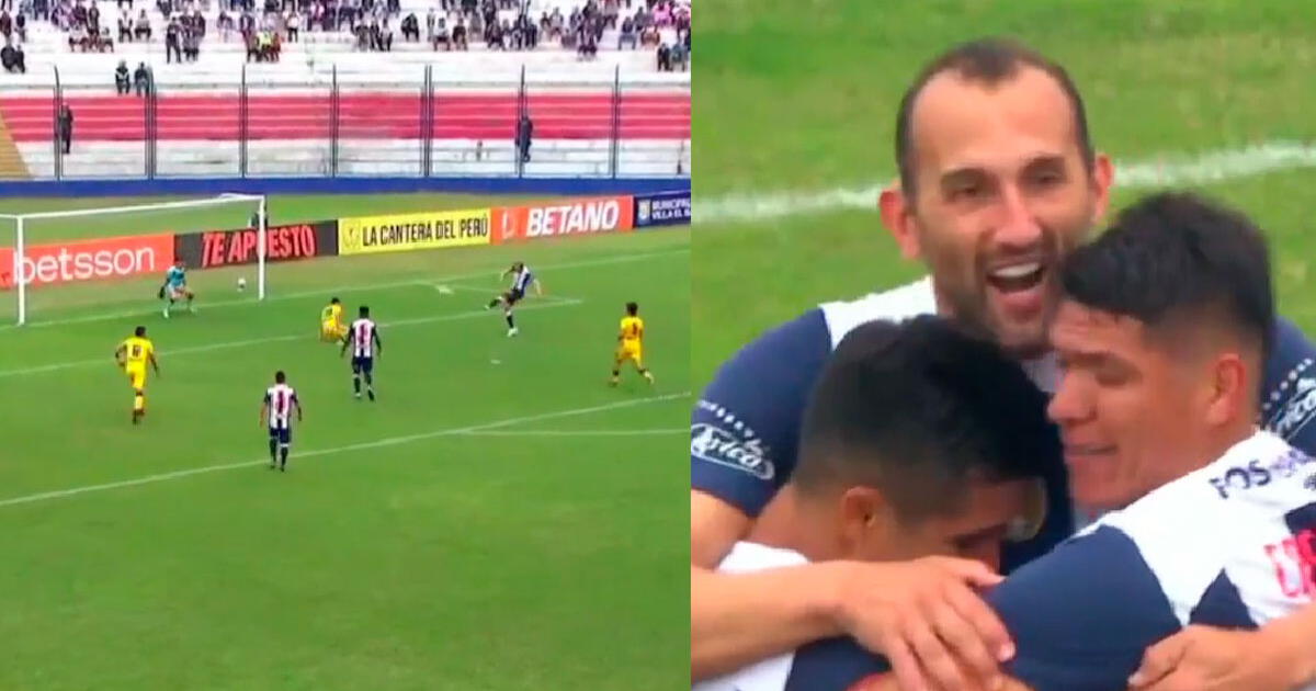Hernán Barcos sacó un potente remate en el área y puso el 2-0 de Alianza Lima ante Cantolao