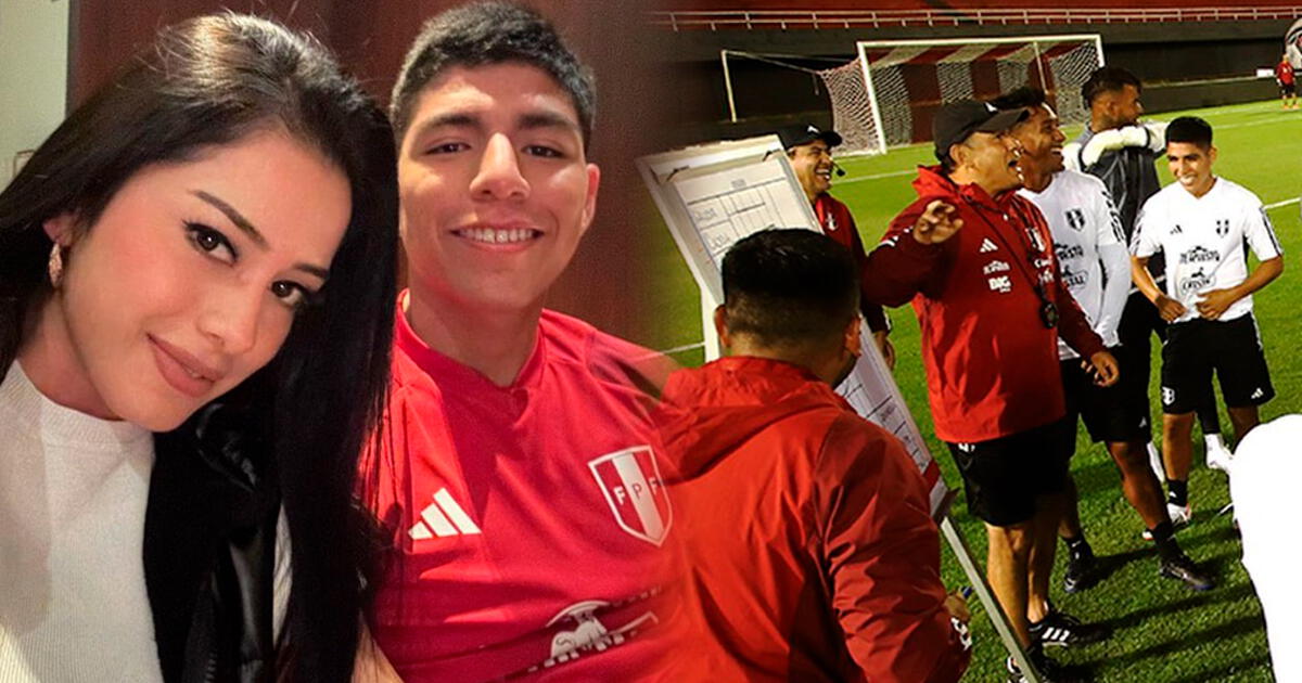 Piero Quispe recibe la visita de su novia en hotel de concentración a días del Perú vs Brasil