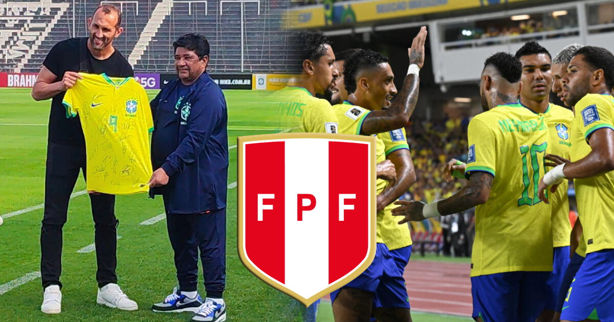 Hernán Barcos fue homenajeado por la selección brasileña previo al duelo con Perú