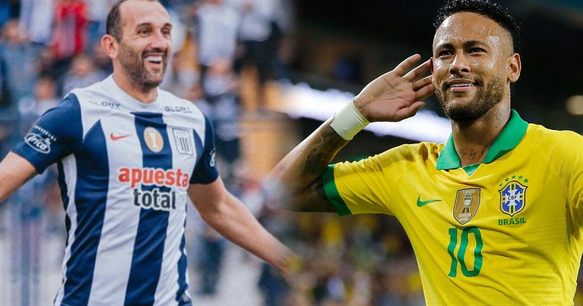 Neymar y su peculiar gesto con hijo de Barcos: posaron juntos con la camiseta de Alianza