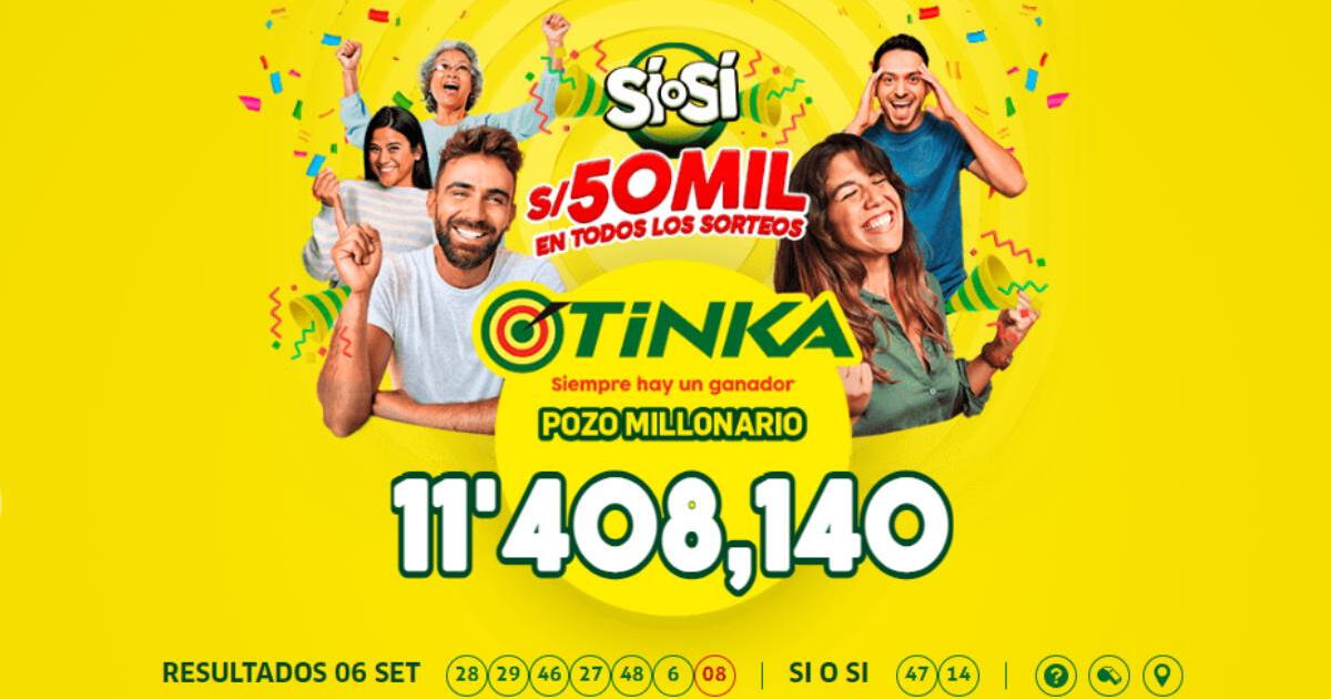 Resultados de La Tinka del 10 de septiembre: números ganadores del sorteo