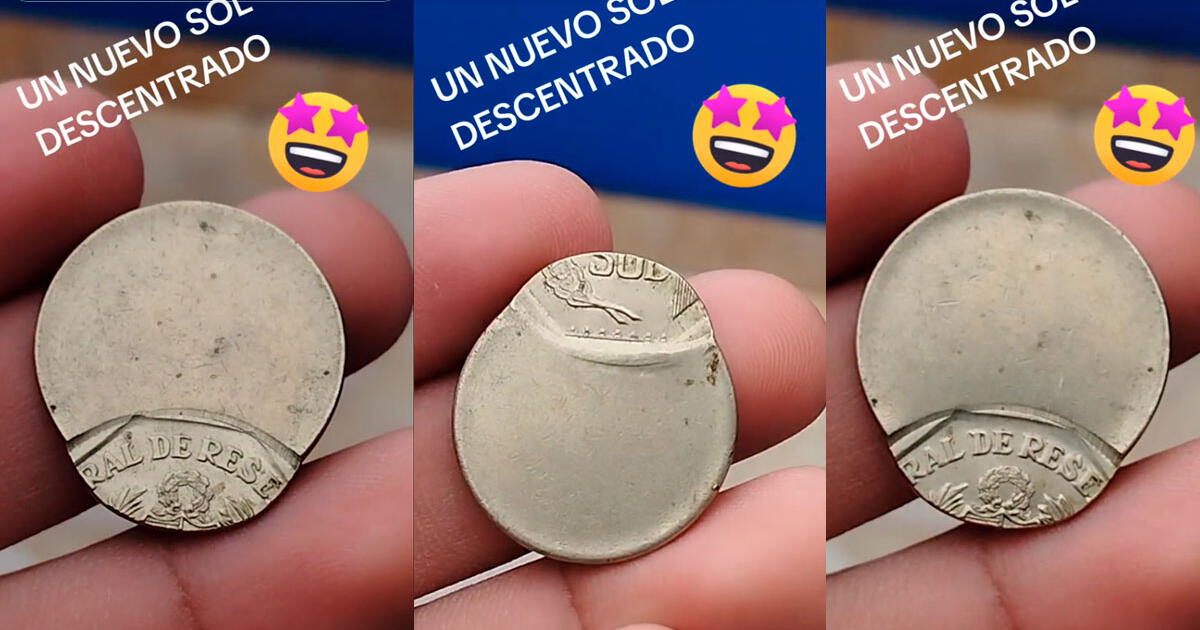 Peruano muestra moneda de un sol mal acuñada y le dicen: 