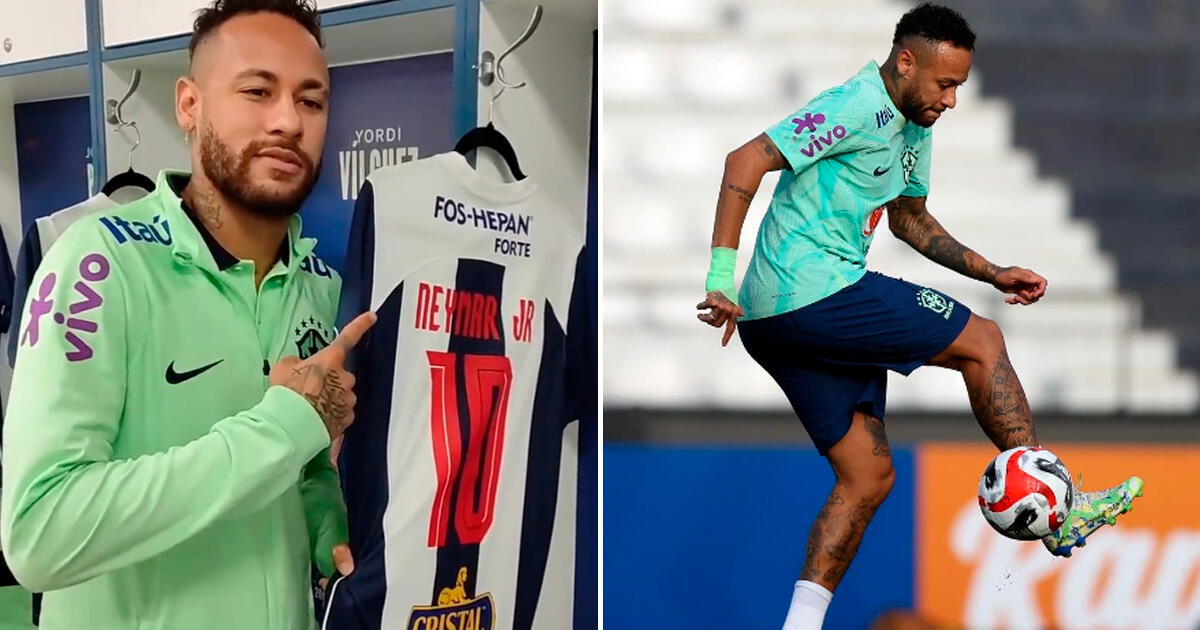 Neymar entrenó en Matute y posó con camiseta de Alianza Lima
