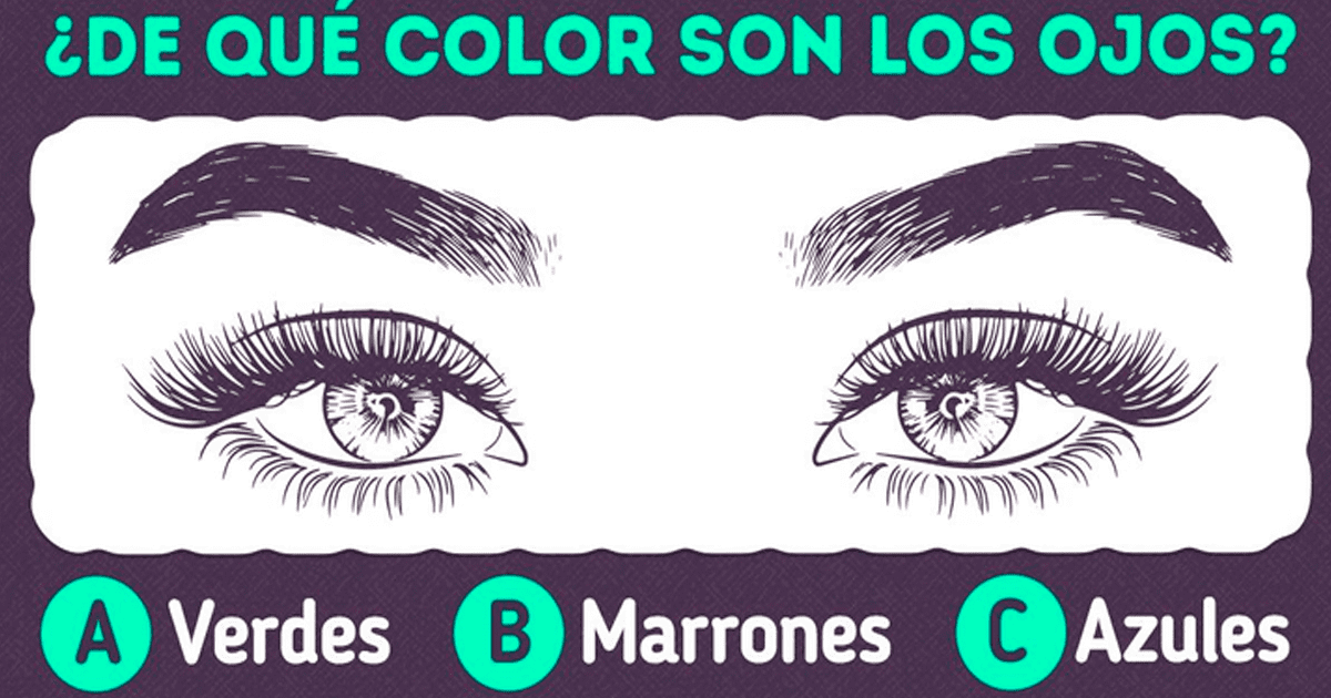 ¿De qué color son los ojos? Descubre los secretos que ocultan este test de personalidad
