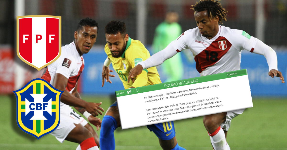 Medio brasileño recordó última victoria ante Perú en el Nacional: 