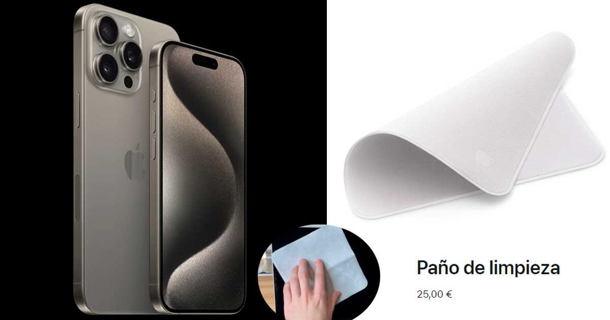 ¿Por qué el paño para limpiar la pantalla del iPhone 15 Pro Max de Apple cuesta casi 100 soles?
