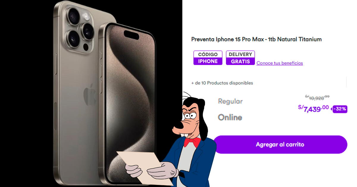 Inició la preventa del iPhone 15 Pro Max y según tienda peruana, el teléfono cuesta 11 mil soles