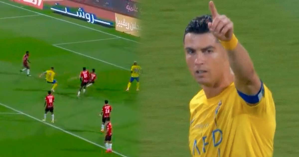Magnífico gol de Cristiano Ronaldo tras un potente zurdazo que pone el 3-0 de Al Nassr