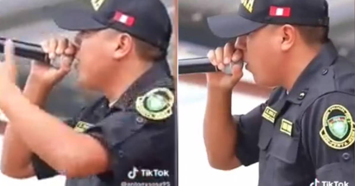 Policía peruano demuestra su talento para rapear y deja atónitos a internautas