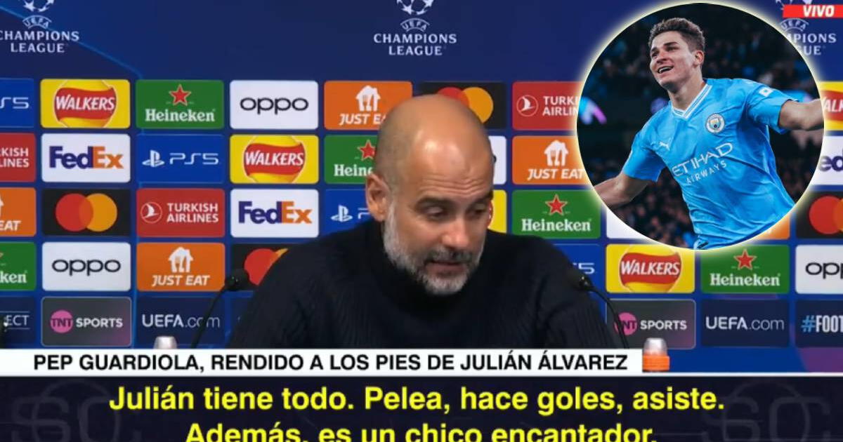 'Pep' Guardiola enamorado de Julián Álvarez: 