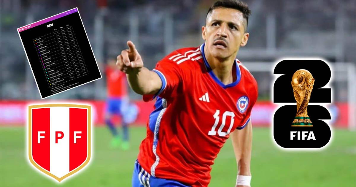 Chile puso impensados precios de entradas para el partido ante Perú por Eliminatorias 2026