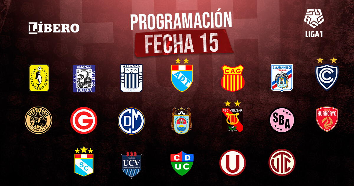 Torneo Clausura - Liga 1 2023 EN VIVO: programación y resultados de la fecha 15