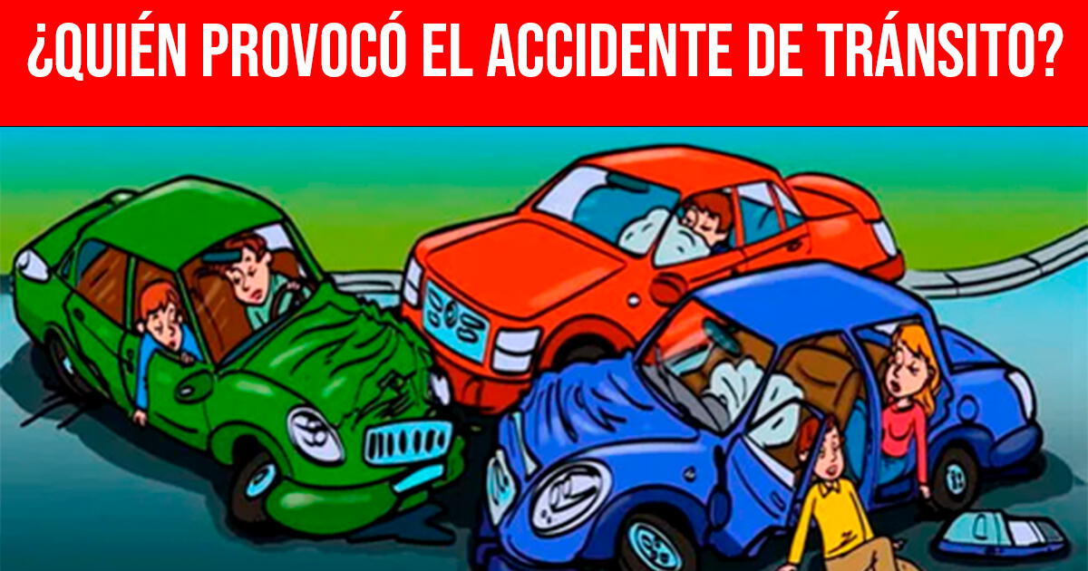 Help the police solve this extreme riddle: Who caused the traffic accident?