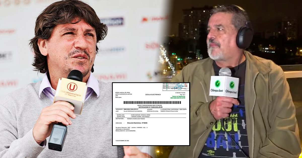 Poder Judicial admitió la querella iniciada por Jean Ferrari contra Gonzalo Núñez