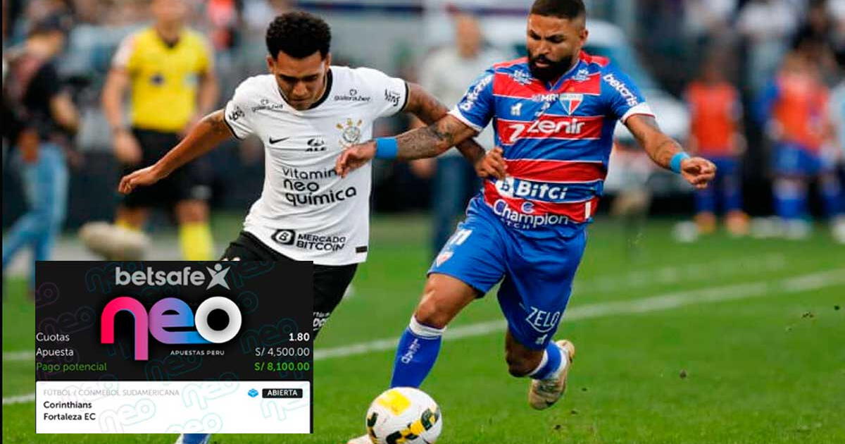 Ganó 8100 soles tras apostar por empate entre Corinthians y Fortaleza: la jugada que se hizo viral