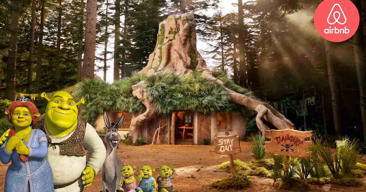 Are you a fan of Shrek? Now you can rent his house in the middle of the swamp thanks to Airbnb.