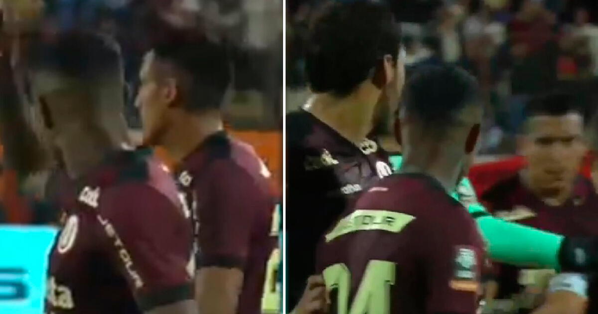 Valera y Polo discutieron fuertemente al final del primer tiempo entre Universitario vs. UCV