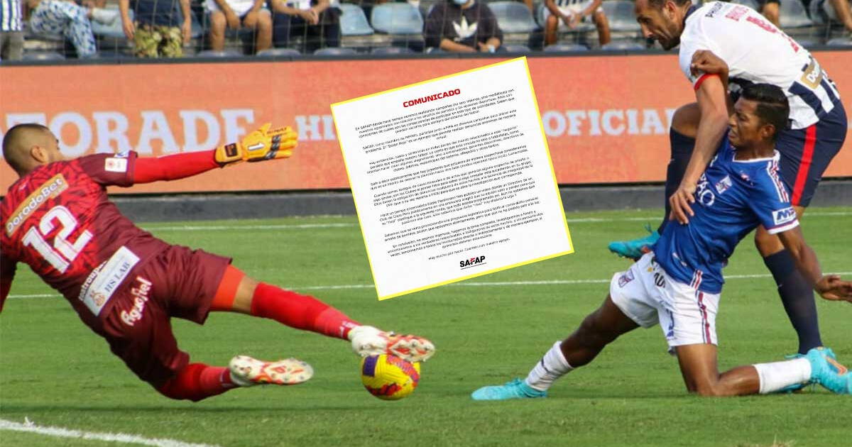 SAFAP defendió a jugadores tras supuestas 'echadas': 