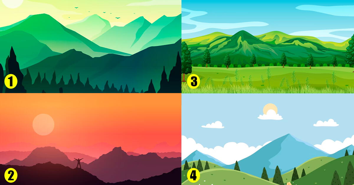 Choose a landscape from the test and discover IN SECONDS what your subconscious hides.