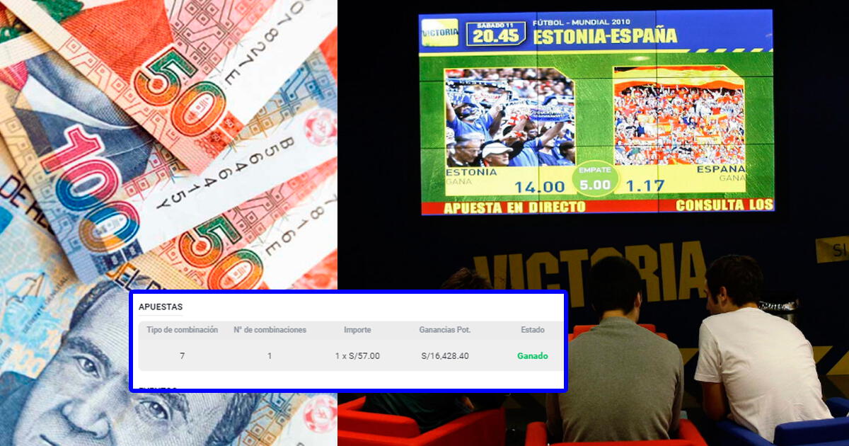Peruano ganó 16 mil soles con insignificante apuesta: aquí la jugada que lo hizo 'millonario'