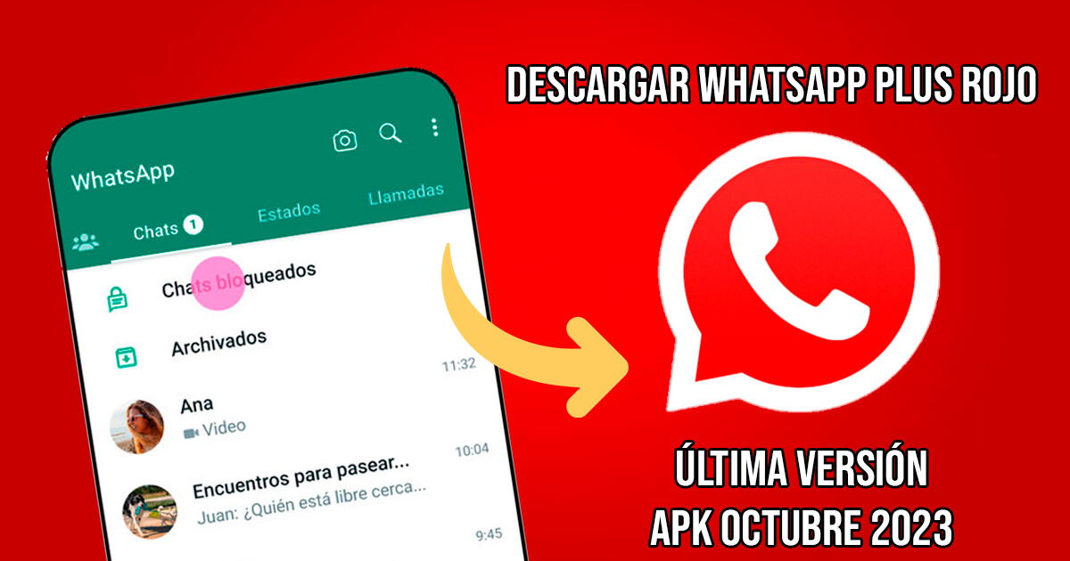 Descargar WhatsApp Plus Rojo última versión: LINK gratis del APK octubre 2023