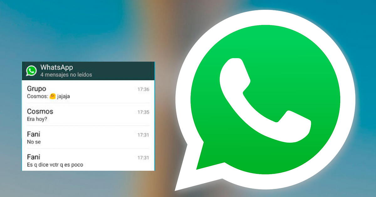 Truco para leer todos los mensajes de WhatsApp sin tener que abrir la aplicación