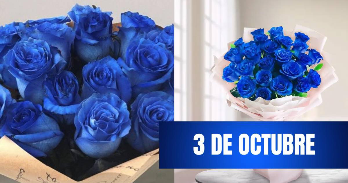 What do blue flowers mean on October 3rd?