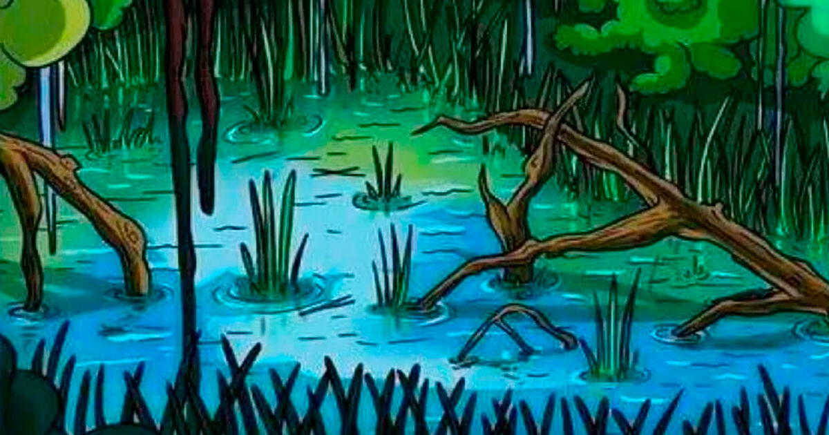 Captura al peligroso cocodrilo escondido en el lago: ¿Podrás salvarte en 8 segundos?