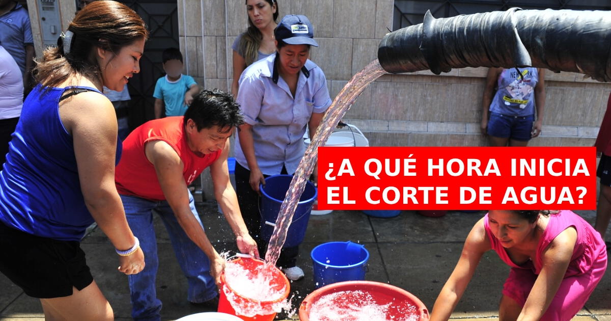 Corte de agua en Lima: horario y distritos que se verán afectados