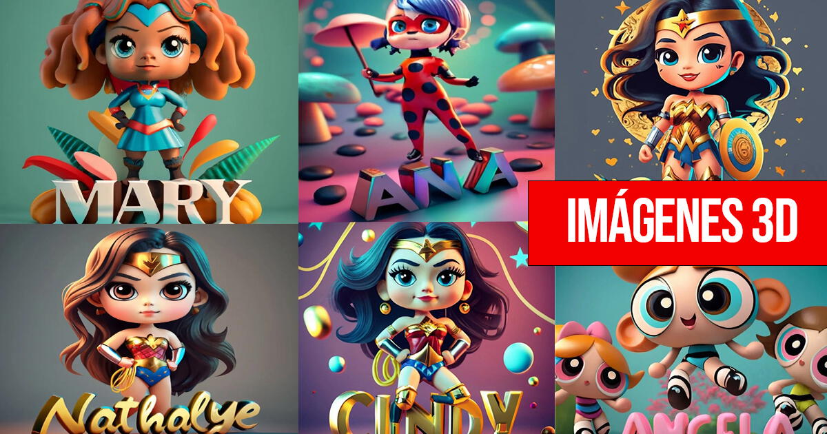 IdeoGram: ¿Cómo crear nombres de mujeres con diseño 3D con temáticas de heroínas?